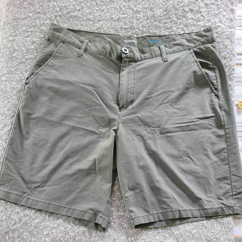 Men's Sonoma Flex Wear Shorts, Olive Green